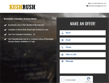 Tablet Screenshot of kushrush.com